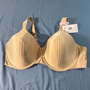 Playtex Women's T-Shirt Bra 44D Beige Underwire Comfort Straps